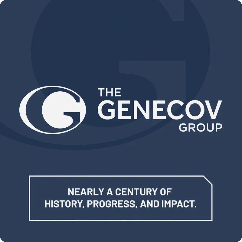 Genecov Instagram post: Nearly a century of history, progress, and impact